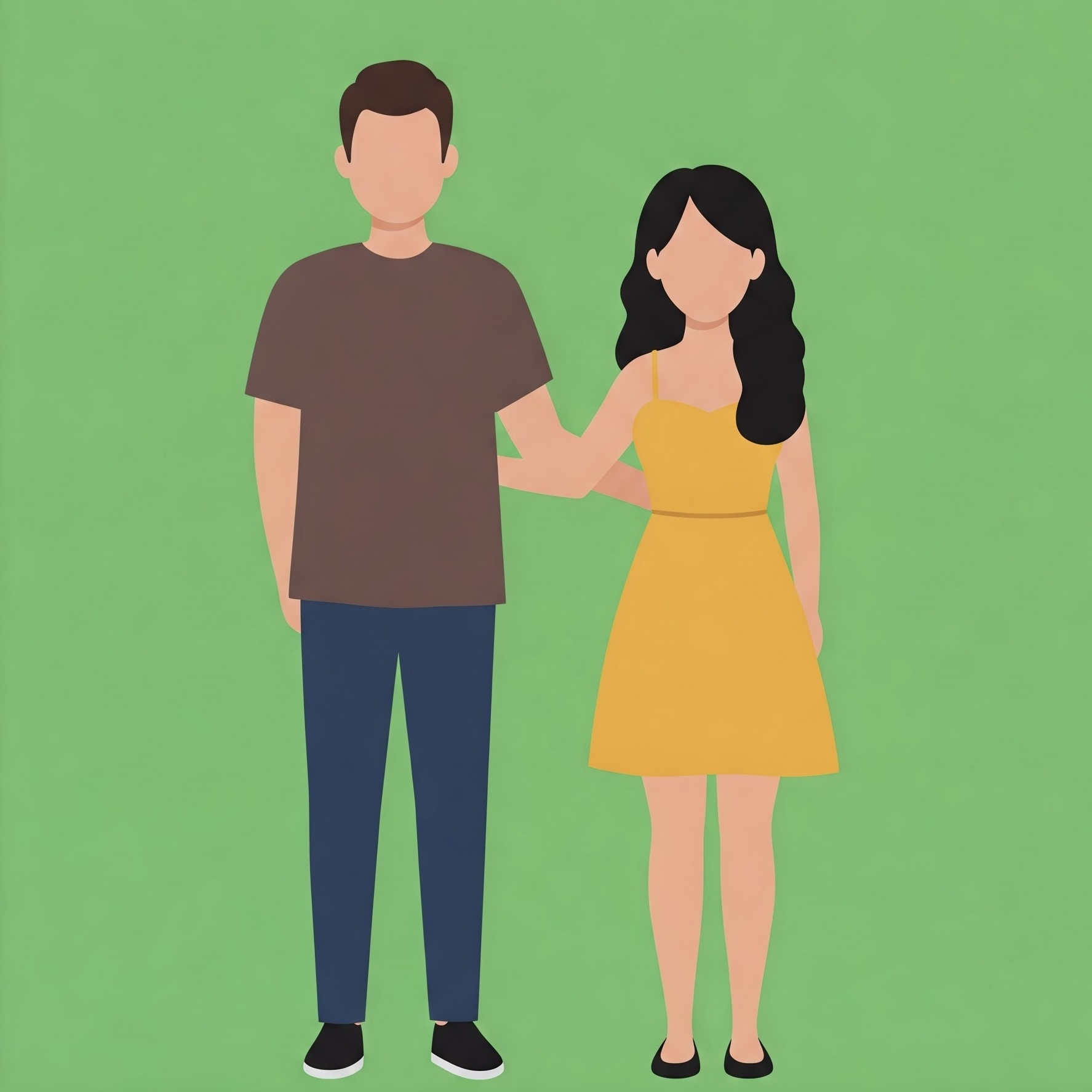 photo of Standing Together Young Couple India